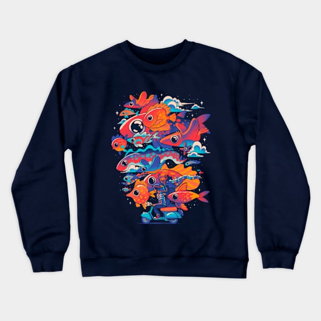 Let's Get Lost Crewneck Sweatshirt by Madkobra